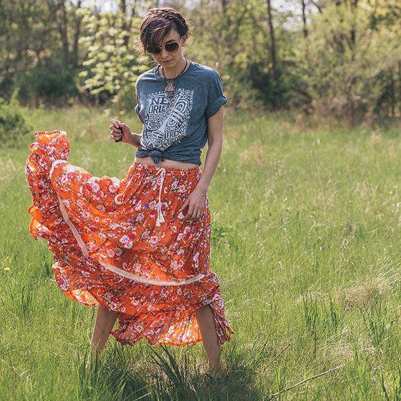 SOLD Spell Gypsy Collective REVOLVER Skirt M - Picture 3 of 6